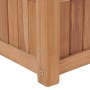 Arriate elevado madera maciza de teca 100x30x25 cm en Maceteros y jardineras | Comprar online en Foro24