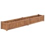 Arriate elevado madera maciza de teca 200x30x25 cm en Maceteros y jardineras | Comprar online en Foro24