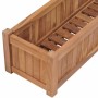 Arriate elevado madera maciza de teca 200x30x25 cm en Maceteros y jardineras | Comprar online en Foro24