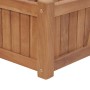 Arriate elevado madera maciza de teca 200x30x25 cm en Maceteros y jardineras | Comprar online en Foro24