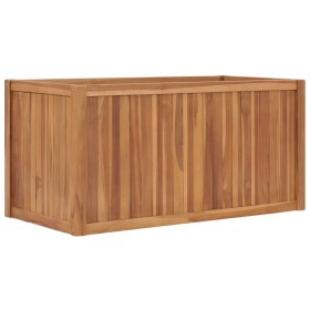 Arriate elevado madera maciza de teca 100x50x50 cm Arriate elevado madera maciza de teca 100x50x50 cm