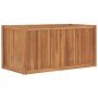 Arriate elevado madera maciza de teca 100x50x50 cm en Maceteros y jardineras | Comprar online en Foro24