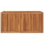 Arriate elevado madera maciza de teca 100x50x50 cm en Maceteros y jardineras | Comprar online en Foro24