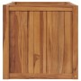 Arriate elevado madera maciza de teca 100x50x50 cm en Maceteros y jardineras | Comprar online en Foro24