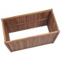 Arriate elevado madera maciza de teca 100x50x50 cm en Maceteros y jardineras | Comprar online en Foro24
