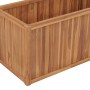 Arriate elevado madera maciza de teca 100x50x50 cm en Maceteros y jardineras | Comprar online en Foro24