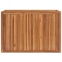 Arriate elevado madera maciza de teca 100x50x70 cm en Maceteros y jardineras | Comprar online en Foro24