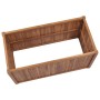 Arriate elevado madera maciza de teca 100x50x70 cm en Maceteros y jardineras | Comprar online en Foro24