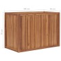 Arriate elevado madera maciza de teca 100x50x70 cm en Maceteros y jardineras | Comprar online en Foro24