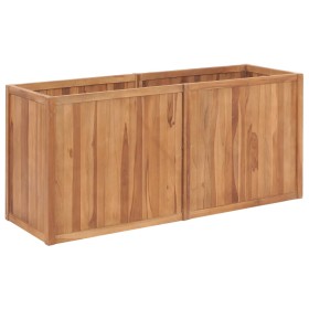 Arriate de madera maciza de teca 150x50x70 cm Arriate de madera maciza de teca 150x50x70 cm