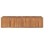 Arriate de madera maciza de teca 200x50x50 cm
