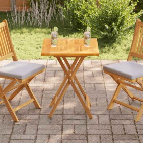 Superficie de mesa de madera maciza de teca 60x60x2,5 cm