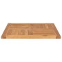 Superficie de mesa de madera maciza de teca 70x70x2,5 cm