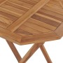 Mesa plegable de jardín madera maciza de teca 60x60x75 cm