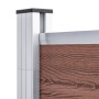 Valla de jardín de WPC marrón 175x186 cm