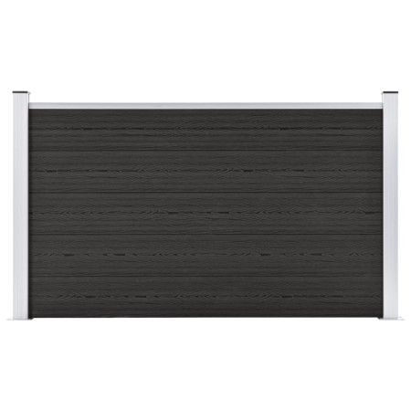 Valla de jardín de WPC gris 180x105 cm