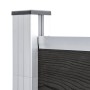 Valla de jardín de WPC gris 175x105 cm