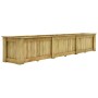 Arriate de madera de pino impregnada 291x50x50 cm en Maceteros y jardineras | Comprar online en Foro24