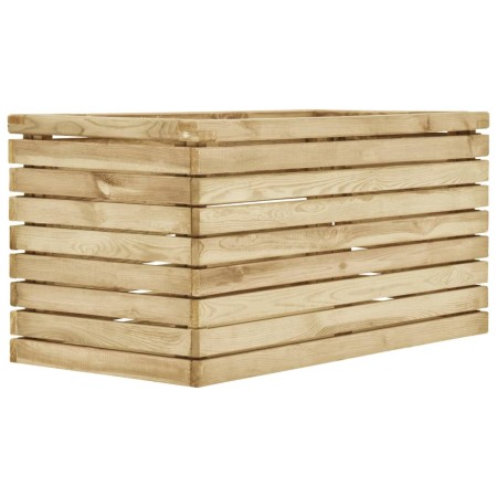 Arriate de madera de pino impregnada 100x50x50 cm en Maceteros y jardineras | Comprar online en Foro24