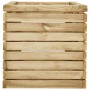 Arriate de madera de pino impregnada 100x50x50 cm en Maceteros y jardineras | Comprar online en Foro24