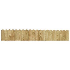 Rollo de borde de madera de pino impregnada verde 120 cm Rollo de borde de madera de pino impregnada verde 120 cm