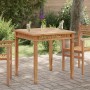 Mesa de comedor de jardín madera maciza de teca 80x80x80 cm