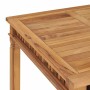 Mesa de comedor de jardín madera maciza de teca 80x80x80 cm