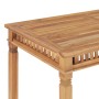 Mesa de comedor de jardín madera maciza de teca 110x65x80 cm