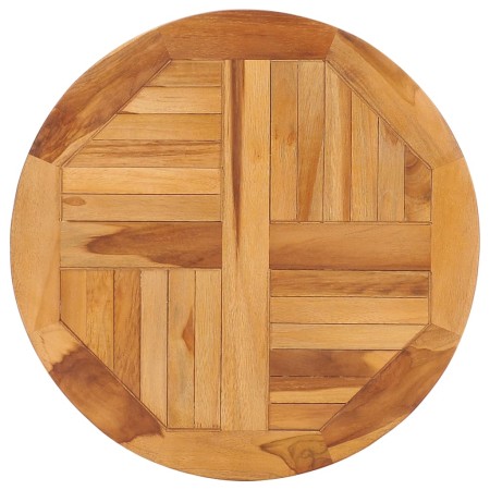 Plato giratorio para mesa de madera maciza de teca
