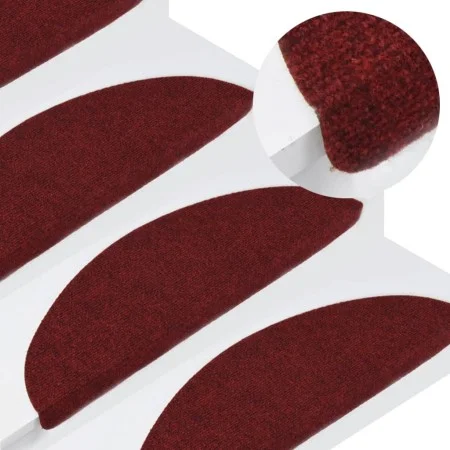 Self-adhesive stair mat 15 pcs 56x17x3 cm red by vidaXL, Stair mats - Ref: Foro24-136392, Price: 39,26 €, Discount: %