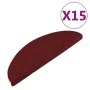 Self-adhesive stair mat 15 pcs 56x17x3 cm red by vidaXL, Stair mats - Ref: Foro24-136392, Price: 39,26 €, Discount: %