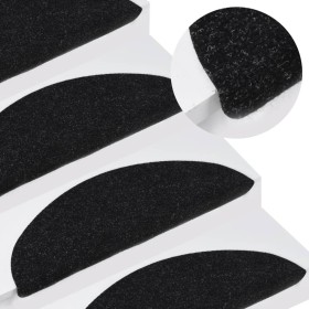 Self-adhesive stair mat 15 pcs black 56x17x3 cm by vidaXL, Stair mats - Ref: Foro24-136390, Price: 31,12 €, Discount: %