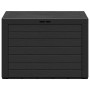Caja de almacenamiento de jardín gris antracita 78x44x55 cm