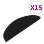 Self-adhesive stair mat 15 pcs black 56x17x3 cm by vidaXL, Stair mats - Ref: Foro24-136390, Price: 32,74 €, Discount: %