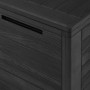 Caja de almacenamiento de jardín gris antracita 116x44x55 cm