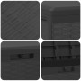 Caja de almacenaje para jardín gris antracita 114x47x60 cm