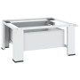 Soporte pedestal para lavadora con cajón blanco
