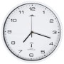Reloj de pared radiocontrol movimiento de cuarzo 31 cm blanco