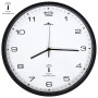 Reloj radiocontrol de pared cuarzo blanco y negro 31 cm en Relojes de pared | Comprar online en Foro24