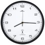 Reloj radiocontrol de pared cuarzo blanco y negro 31 cm