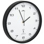 Reloj radiocontrol de pared cuarzo blanco y negro 31 cm