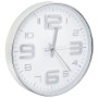 Reloj de pared 30 cm plateado