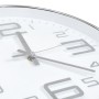 Reloj de pared 30 cm plateado