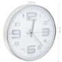 Reloj de pared 30 cm plateado