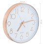 Reloj de pared 30 cm rosa dorado