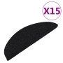 Selbstklebende Stufenmatte 15 Stück schwarz 65x22,5x3,5cm von vidaXL, Treppenmatten - Ref: Foro24-136396, Preis: 35,84 €, Rab...
