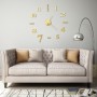 Reloj 3D de pared con diseño moderno 100 cm XXL dorado en Relojes de pared | Comprar online en Foro24