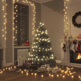 Tira de luces con 1000 LEDs 100 m 8 efectos de luz IP44 blanco