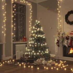 Tira de luces con 1000 LEDs 100 m 8 efectos de luz IP44 blanco
