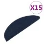 Self-adhesive stair mat 15pcs blue 65x22.5x3.5cm by vidaXL, Stair mats - Ref: Foro24-136399, Price: 36,60 €, Discount: %